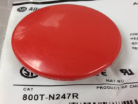 ALLEN BRADLEY 800T-N247R 800T NON-ILLUM. PLASTIC JUMBO MUSHROOM CAP, RED