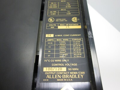ALLEN BRADLEY 150-A24JB-8B4 SOFT START CONTROLLER SMC 24A 380-480V NEMA ALLEN BRADLEY 150-A24JB-8B4 SOFT START CONTROLLER SMC 24A 380-480V NEMA