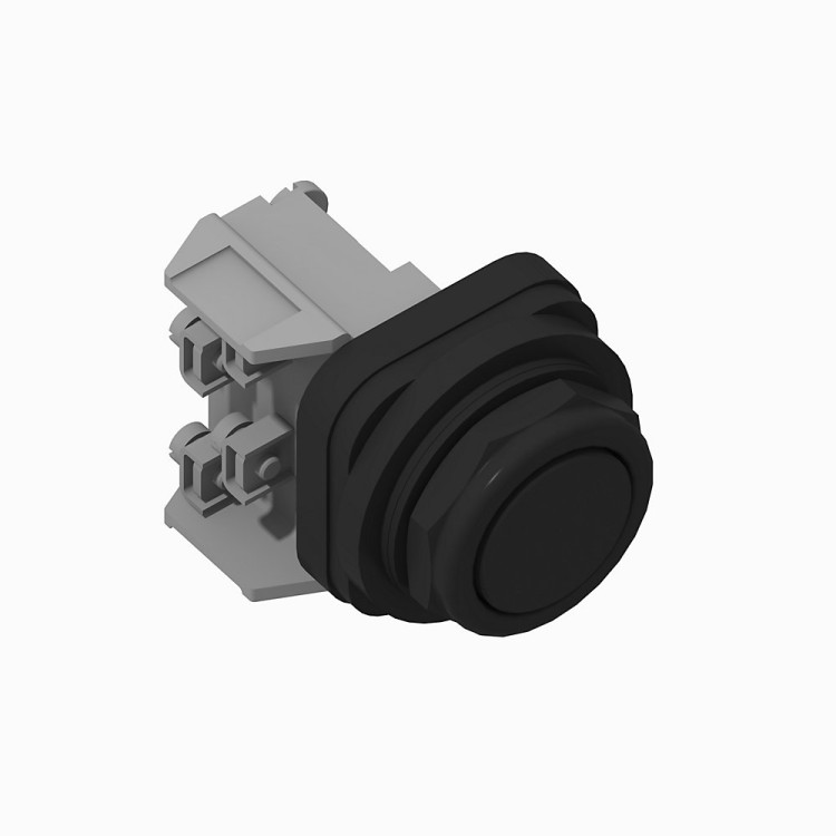 ALLEN BRADLEY 800H-AR2A 30.5MM TYPE 4/4X/13 MOM. CONTACT PB, NON-ILLUM., BLACK, FLUSH HD, 1 NO-1 NC ALLEN BRADLEY 800H-AR2A 30.5MM TYPE 4/4X/13 MOM. CONTACT PB, NON-ILLUM., BLACK, FLUSH HD, 1 NO-1 NC