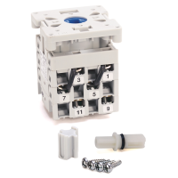 ALLEN BRADLEY 194L-E12-8251 CONTROL AND LOAD SWITCH, FRONT/DOOR MOUNTING-SCREW FIXING, 12A, VOLTMETER SELECTOR SWITCH, 45 DEGREES, TR-ST-RS-0-RN-SN-TN, 0H.12, 1 POLE