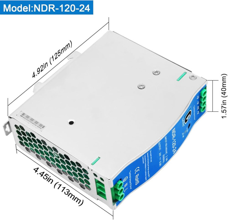 POWER SUPPLY, SWITCH MODE, 24V; POWER SUPPLY OUTPUT TYPE:ADJUSTABLE; NO. OF OUTPUTS:1; OUTPUT VOLTAGE:24VDC; OUTPUT CURRENT:5A; POWER RATING:120W; INP POWER SUPPLY, SWITCH MODE, 24V; POWER SUPPLY OUTPUT TYPE:ADJUSTABLE; NO. OF OUTPUTS:1; OUTPUT VOLTAGE:24VDC; OUTPUT CURRENT:5A; POWER RATING:120W; INP