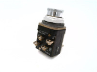 ALLEN BRADLEY 800T-KC2B PUSHBUTTON SWITCH 30MM BLACK FLUSH 2NO/2NC C-CAM