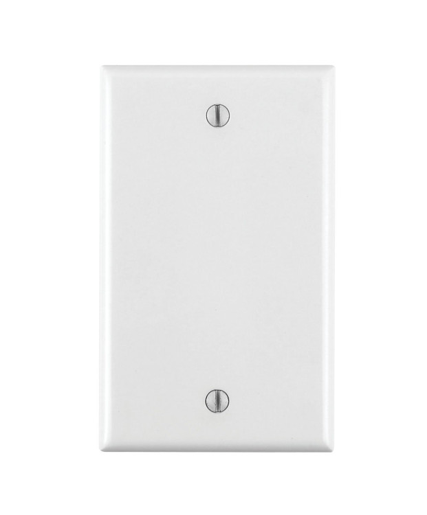 LEVITON 88014  WALL PLATE BLANK WHITE 1GANG