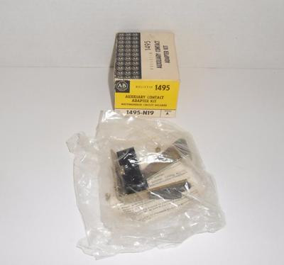 ALLEN BRADLEY 1495-N18 AUXILIARY CONTACT ADAPTER KIT SIZE 3 W/ITE BREAKER