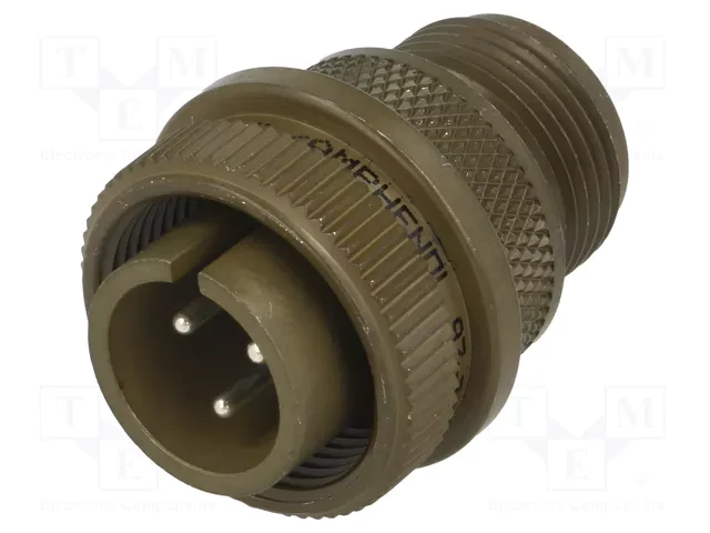AMPHENOL 97-3106A-14S-1P CIRCULAR CONNECTOR PLUG SIZE 14S, 3POS, CABLE; CONNECTOR TYPE:CIRCULAR INDUSTRIAL; CONNECTOR BODY MATERIAL:ALUMINIUM ALLOY; GENDER:PLUG; CONTACT GENDE
