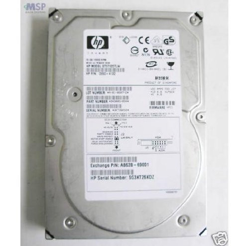 HP 72.8 GB 10K rpm U320 SCSI Non Hot-Plug HP 72.8 GB 10K rpm U320 SCSI Non Hot-Plug