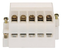 ALLEN BRADLEY 1492-HC6 PANEL MOUNT BLOCK, HIGH-DENSITY 6-POLE, WHITE, PKG. QTY. OF 1
