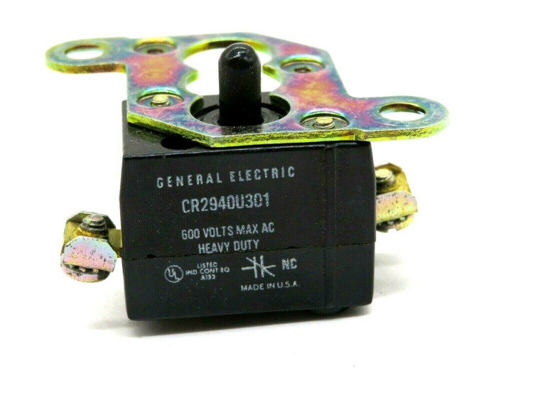 GENERAL ELECTRIC CR2940U301A CONTACT BLOCK 1NC 600VAC MAX W/BRACKET GENERAL ELECTRIC CR2940U301A CONTACT BLOCK 1NC 600VAC MAX W/BRACKET