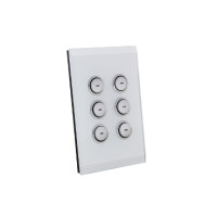 GROUPE SCHNEIDER SLC5086NLWE  KEYPAD SATURN 6BUTTON 15-36VDC 22MA WE/WHITE