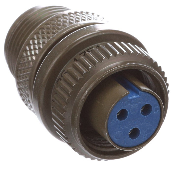 AMPHENOL 3106A-10SL-3S CONNECTOR W CLAMP AN3057-4