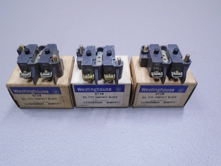 WESTINGHOUSE OT2N CONTACT BLOCK 2NC OIL-TITE OT2N WESTINGHOUSE OT2N CONTACT BLOCK 2NC OIL-TITE OT2N