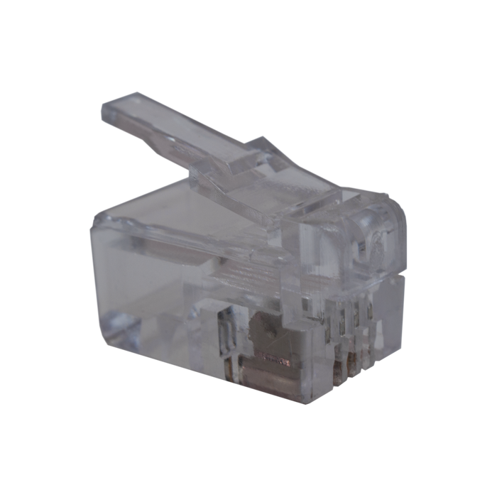 Коннектор телефонный RJ-11 4P4C Коннектор телефонный RJ-11 4P4C