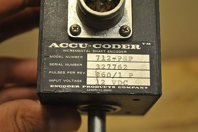 ACCU CODER 712 ENCODER 20/1PPR 15VDC