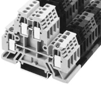ALLEN BRADLEY 1492-WD4DR IEC DOUBLE FEEDTHROUGH CIRCUIT BLOCK, DIODE LINKED, REVERSE POLARITY, 4MM MAX. WIRE, GRAY,