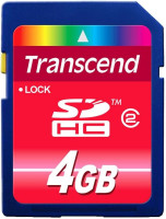 Transcend TS4GSDHC2, Secure Digital 4GB class2