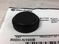 ALLEN BRADLEY 800H-N100B URETHANE PROT. BOOT FOR NON-ILLUM. PUSH BUTTONS, BLACK