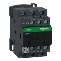 GROUPE SCHNEIDER LC1-D12-B7  CONTACTOR 12AMP 3P 24VAC 50/60HZ 1NO/1NC