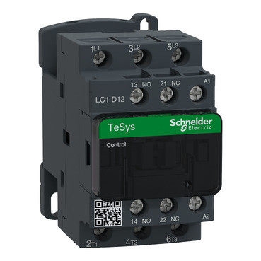 GROUPE SCHNEIDER LC1-D12-B7  CONTACTOR 12AMP 3P 24VAC 50/60HZ 1NO/1NC