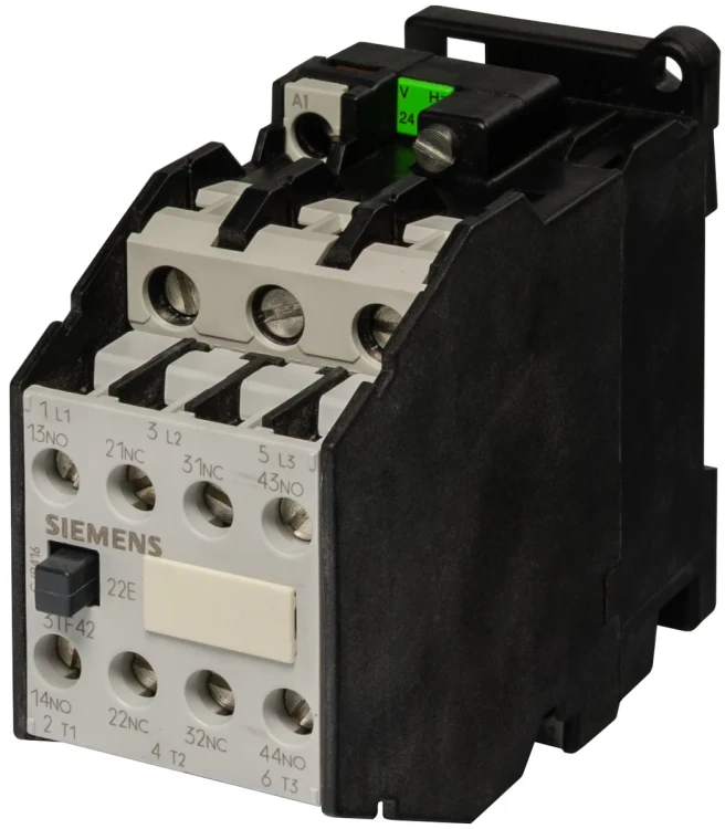 SIEMENS 3TF4-422-0AK6 CONTACTOR 32AMP 3POLE 110/120VAC W/2AUX SIEMENS 3TF4-422-0AK6 CONTACTOR 32AMP 3POLE 110/120VAC W/2AUX