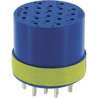 AMPHENOL 97-28-16S 97 SERIES SOLDER TYPE INSERTS, BODY STYLE, CRIMP/SOLDER TERMINATION, 28 SHELL SIZE, 28-16 INSERT ARRANGEMENT, GENDER, 20 CONTACTS