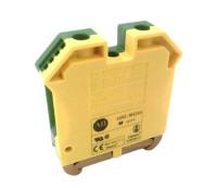 ALLEN BRADLEY 1492-WG16 IEC SINGLE CIRCUIT GROUNDING BLOCK, STANDARD FEEDTHROUGH, 16MM MAX. WIRE, GREEN/YELLOW, 0