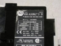 ALLEN BRADLEY 100-A30NZ24-3 CONTACTOR NON-REVERSING 30AMP 24VDC 1NO