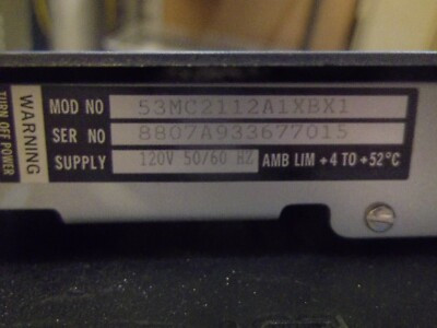 FISCHER & PORTER 53MC2112A1XBX1  PROCESS CONTROL MICRO DCI 120V 50/60HZ