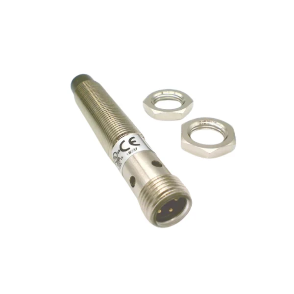 ALLEN BRADLEY 872C-N8NP12-D4 PROXIMITY SENSOR, 3-WIRE DC EXTENDED RANGE STANDARD BARREL, 12MM DIAMETER, TUBULAR:NICKEL PLATED BRASS, 8MM SENSING DISTANCE, UNSHIELDED, N.O., SOURCE