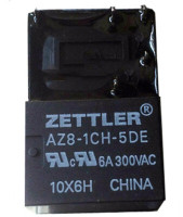 AMERICAN ZETTLER AZ8-1CH-5DE RELAY PC BOARD 6AMP 300VAC