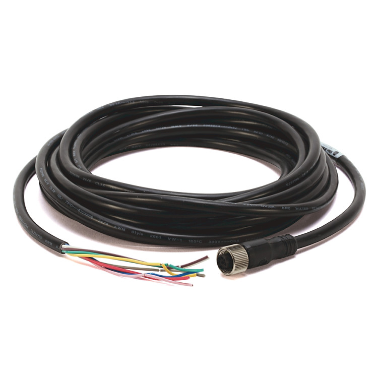 ALLEN BRADLEY 889D-R8AB-5 CONNECTION SYSTEM, DC MICRO, CORDSET, RIGHT ANGLE FEMALE 8 PIN DC MICRO QD, 5 M