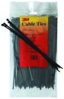 3M 6200 PRICE/EA (MIN PURCH= 100) 4" BLACK CABLE TIE MINIATURE - 18LB (BAGGED)