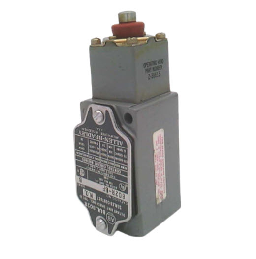ALLEN BRADLEY 802R-BF LIMIT SWITCHES, PUSH TYPE, SPRING RETURN, SEALED CONTACT, TOP PUSH ROD, 1.75 MM TRAVEL TO OPERATE, 15.6 N TORQUE TO OPERATE, 0.71 MM TRAVEL TO RESET, NO ALLEN BRADLEY 802R-BF LIMIT SWITCHES, PUSH TYPE, SPRING RETURN, SEALED CONTACT, TOP PUSH ROD, 1.75 MM TRAVEL TO OPERATE, 15.6 N TORQUE TO OPERATE, 0.71 MM TRAVEL TO RESET, NO