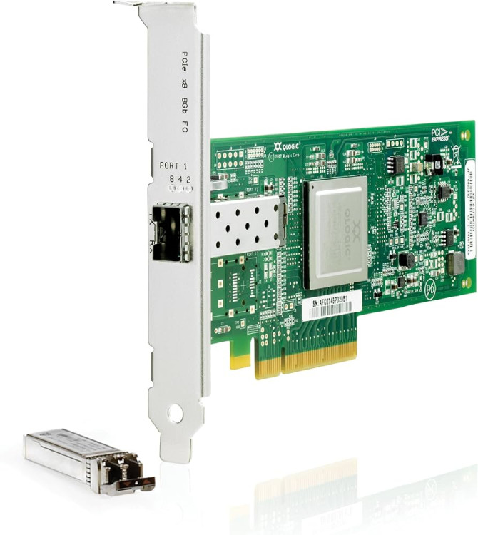 HP FCA 81E 8Gb FC Host Bus Adapter PCI-E for Windows, Linux (LC connector), incl. h/h & f/h. brckts (analog AK344A) HP FCA 81E 8Gb FC Host Bus Adapter PCI-E for Windows, Linux (LC connector), incl. h/h & f/h. brckts (analog AK344A)