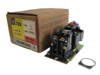 ALLEN BRADLEY 700-BRZ200A1 CONTROL RELAY 120VAC COIL 60AMP 600VAC 2P SIZE 0