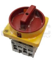 ALLEN BRADLEY 194L-E20-1754 CONTROL AND LOAD SWITCH, FRONT/DOOR MOUNTING-SCREW FIXING, 20A, ON-OFF SWITCH, 90 DEGREES, 0-1, 0H.9, 4 POLES