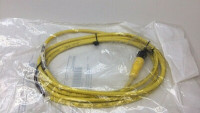 ALLEN BRADLEY 889D-F3AC-2 CONNECTION SYSTEM, DC MICRO, CORDSET, FEMALE, 3 PIN, STRAIGHT, 22AWG, 300 V, 3 A, MOLDED OIL-RESISTANT POLYURETHANE BODY, 2 M