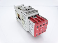 ALLEN BRADLEY 700S-CF620ZJC SAFETY CONTROL RELAY, 8 POLE, 3 N.O. / 1 N.C. BASE, 3 N.O. / 1 N.C. AUXILIARY, 24V DC