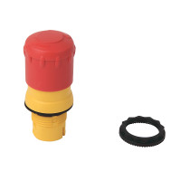 ALLEN BRADLEY 800FP-MT34 800F NON-ILLUMINATED MUSHROOM OPERATORS, TWIST TO RELEASE, 30MM, ROUND PLASTIC (TYPE 4/4X/13, IP66), RED, , STANDARD PACK (QTY. 1)