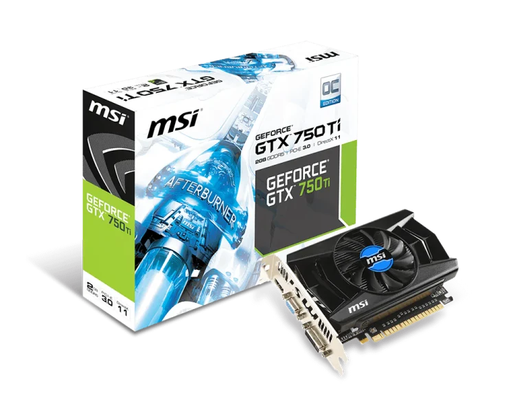 Видеокарта MSI PCI-E nVidia N750Ti-2GD5-OCV1 N750TI-2GD5-OCV1 Видеокарта MSI PCI-E nVidia N750Ti-2GD5-OCV1 N750TI-2GD5-OCV1