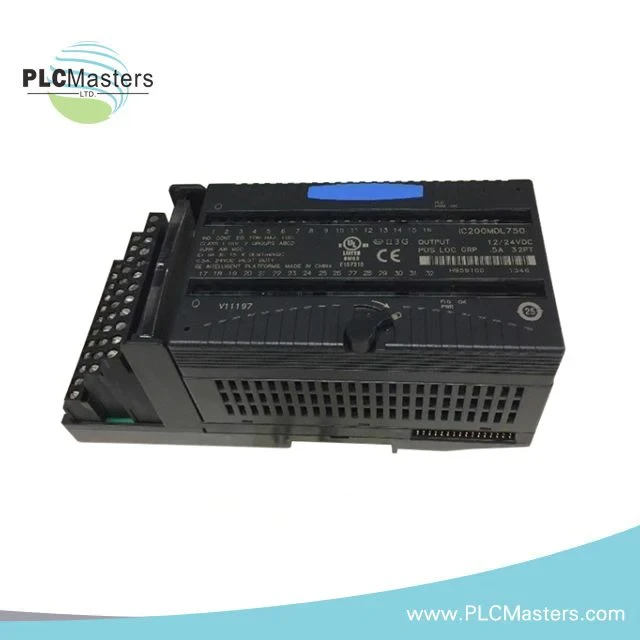 FANUC IC200MDL750 VERSAMAX DISCRETE OUTPUT MODULE, OUTPUT 12/24VDC POS LOGIC 0.5A PER PT (2 GROUPS OF 16) 32PT FANUC IC200MDL750 VERSAMAX DISCRETE OUTPUT MODULE, OUTPUT 12/24VDC POS LOGIC 0.5A PER PT (2 GROUPS OF 16) 32PT