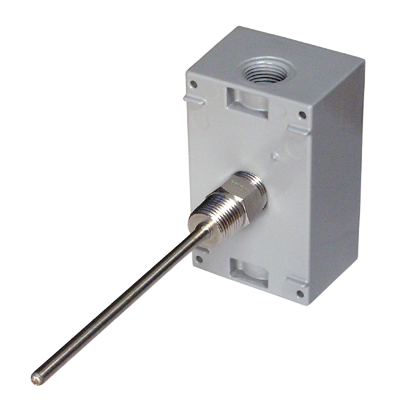 IMMERSION SENSOR | 10K-2 THERMISTOR | 8 IN. STAINLESS STEEL PROBE (USE 8 IN. BAPI WELL) | OUTPUT SIGNAL RESISTANCE | MUST SPECIFY [1] ENCLOSURE [2] OP