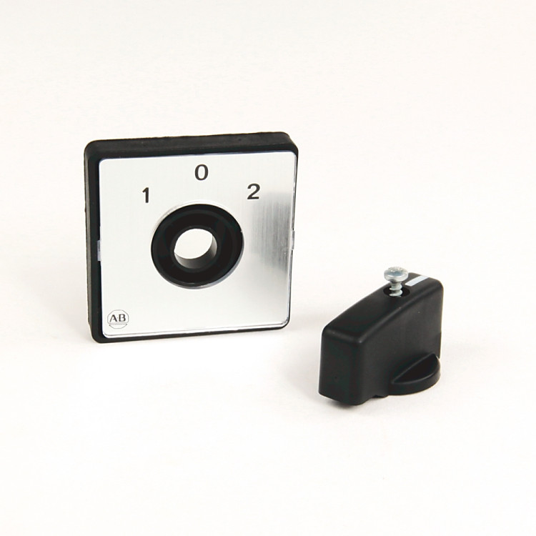 ALLEN BRADLEY 194L-HE4A-825 ACTUATOR FOR CONTROL AND LOAD SWITCH WITH SCREW FIXTURE, STANDARD TYPE, BLACK FRAME 48 X 48 MM, BLACK KNOB, SILVER-GREY LEGEND PLATE, VOLTMETER SELECTOR SWITCH, 45 DEGREES, TR-ST-RS-0-RN-SN-TN, 0H.12 ALLEN BRADLEY 194L-HE4A-825 ACTUATOR FOR CONTROL AND LOAD SWITCH WITH SCREW FIXTURE, STANDARD TYPE, BLACK FRAME 48 X 48 MM, BLACK KNOB, SILVER-GREY LEGEND PLATE, VOLTMETER SELECTOR SWITCH, 45 DEGREES, TR-ST-RS-0-RN-SN-TN, 0H.12