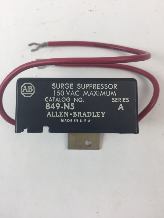 ALLEN BRADLEY 849-N5 SURGE SUPPRESSOR 120V FOR TIMER ALLEN BRADLEY 849-N5 SURGE SUPPRESSOR 120V FOR TIMER
