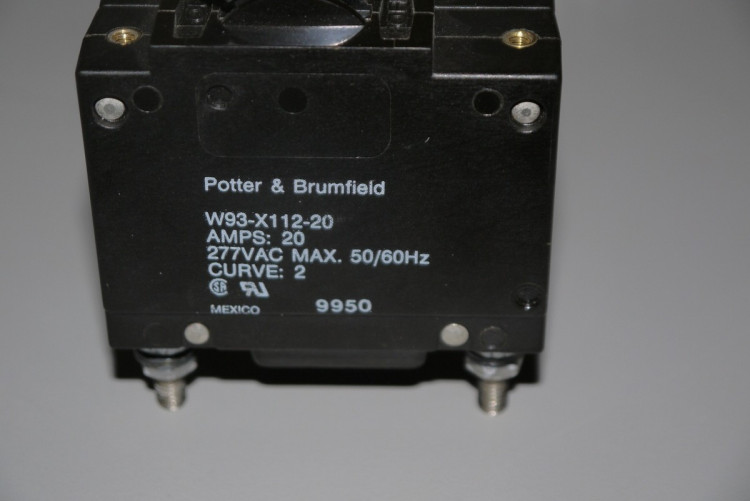 CIRCUIT BREAKER 20AMP 3POLE 277VAC 50/60HZ CIRCUIT BREAKER 20AMP 3POLE 277VAC 50/60HZ