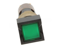 ALLEN BRADLEY 800A-T2FG24 MAINTAINED PUSH BUTTON, STAB TYPE TERMINATION, FLUSH HEAD, SQUARE BEZEL, GREEN, INCANDESCENT, 24V AC/DC, NO FACTORY ASSEMBLY
