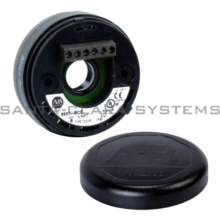 ALLEN BRADLEY 855T-BCBC CONTROL TOWER STACK LIGHT MOUNTING BASE, SURFACE / 1/2 INCH NPT CONDUIT MOUNT, BLACK HOUSING, CAP INCLUDED ALLEN BRADLEY 855T-BCBC CONTROL TOWER STACK LIGHT MOUNTING BASE, SURFACE / 1/2 INCH NPT CONDUIT MOUNT, BLACK HOUSING, CAP INCLUDED