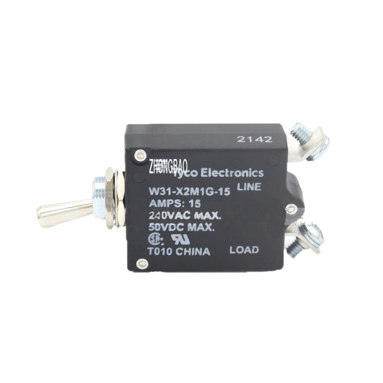 CIRCUIT BREAKER, THERMAL, 1P, 250V, 15A; VOLTAGE RATING VDC:50V; VOLTAGE RATING VAC:250V; CURRENT RATING:15A; NO. OF POLES:1; CIRCUIT BREAKER MOUNTING CIRCUIT BREAKER, THERMAL, 1P, 250V, 15A; VOLTAGE RATING VDC:50V; VOLTAGE RATING VAC:250V; CURRENT RATING:15A; NO. OF POLES:1; CIRCUIT BREAKER MOUNTING