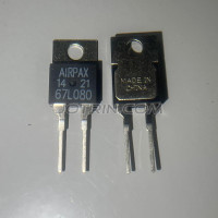 AIRPAX 67L080 THERMOSTAT; CONTACT RATING:1A AT 48VDC; BODY MATERIAL:PPS (POLYPHENYLENE SULFIDE); COLOR:BLACK; LEADED PROCESS COMPATIBLE:YES; MOUNTING TYPE:PC BOARD