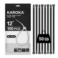 3M 6203 PRICE/EA (MIN PURCH= 100) 12" BLACK CABLE TIE STANDARD - 50LB (BAGGED)