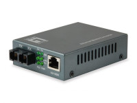 Industrial 1 port Fast Ethernet media converter Multi-mode,1310nm 2KM, SC/ST optional,DC12-36V